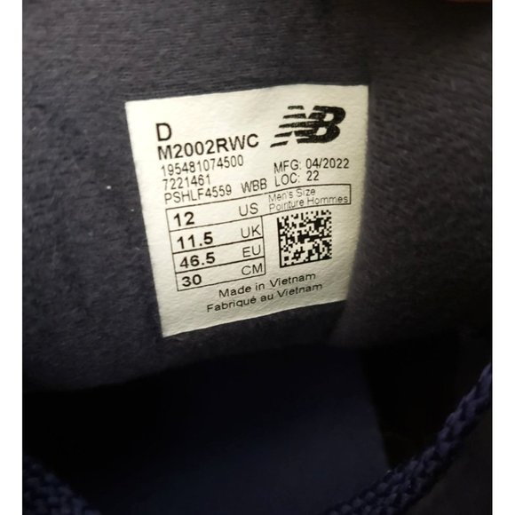 New Balance 2002r Sneakers in Night Tide Mens Size 12 46.5 - Picture 5 of 5